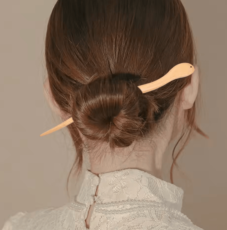 Chinese Sandalwood Hairpin Set – Vintage Green Wood Hair Sticks for Women Chinese Sandalwood Hairpin Set – Vintage Green Wood Hair Sticks for Women