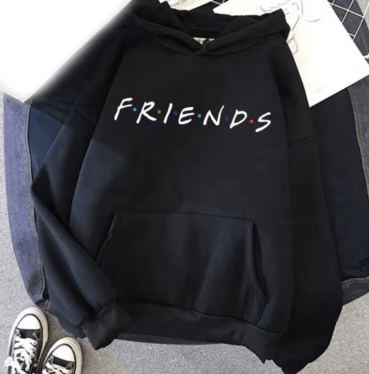 Friends TV Show Hoodie – Y2K Unisex Casual Pullover Sweatshirt