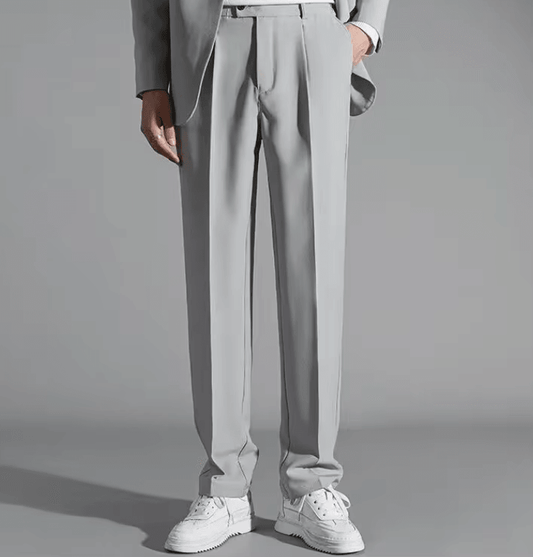 High-End Men’s Versatile Straight-Leg Loose-Fit Pants | Casual Suit Trousers