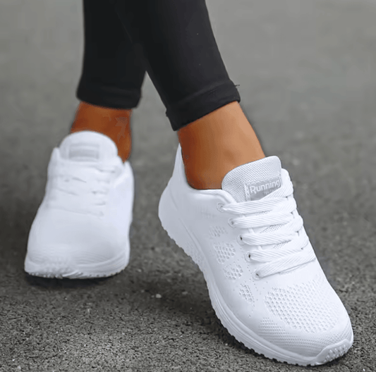 2025 Women’s Fashion Sneakers – Breathable Mesh Trainers, Comfortable Lace-Up Tennis Shoes