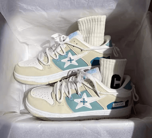 Women’s All-Match White Sneakers - Casual Sports Shoes for Students