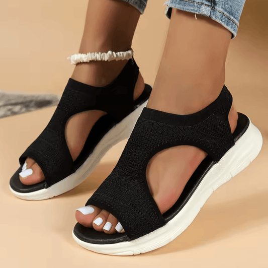 Women’s Mesh Fish Platform Sandals - Open-Toe Wedge Summer Shoes