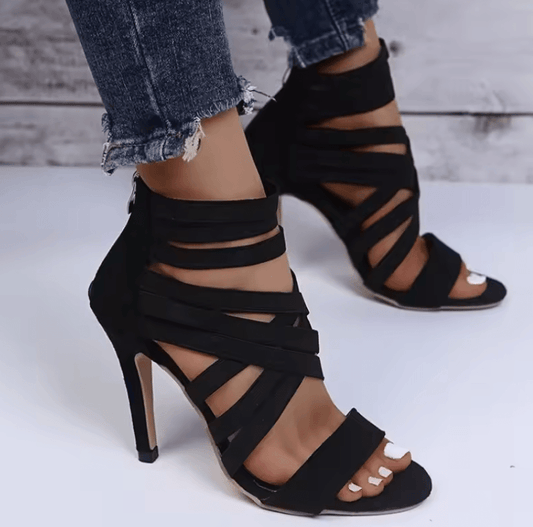 2025 New Summer Women’s Sexy Open-Toe Gladiator High Heels