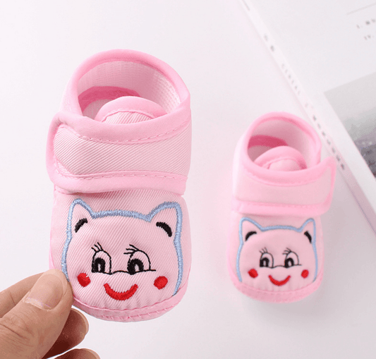 Spring & Autumn Cartoon Bear Toddler Shoes - Non-Slip Baby Footwear