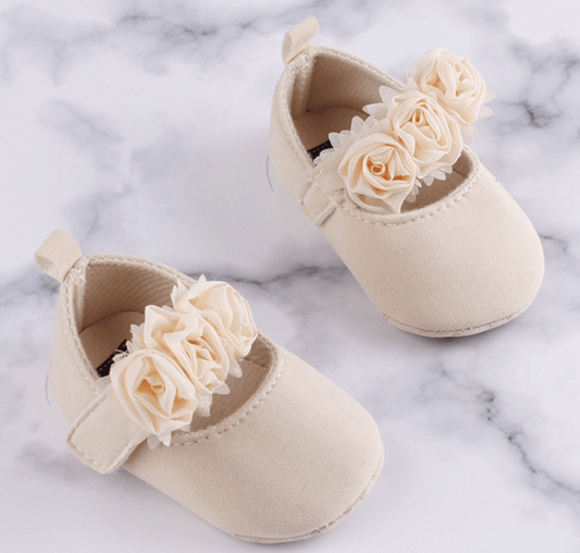 Soft-Soled Baby Cotton Shoes | Toddler Shoes with Flower Design