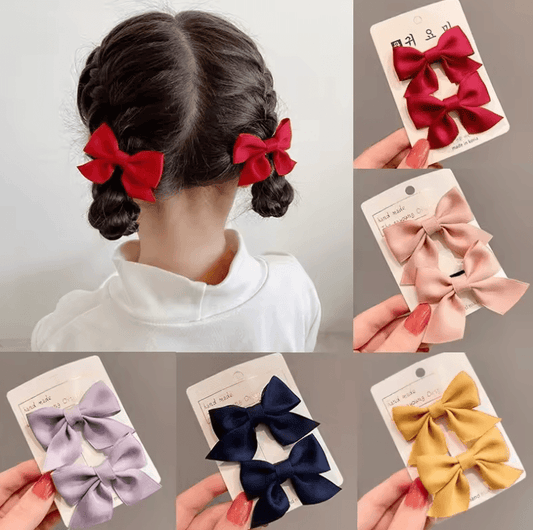 Cute Bow Hairpin for Girls – Korean Princess Style Baby Side Hairpin