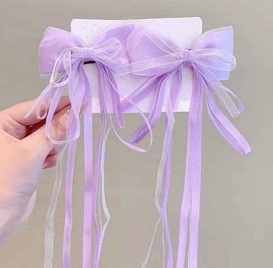 New Chinese Style Gradient Bow Tassel Hairpins – Cute Hair Clips & Barrettes for Girls & Women