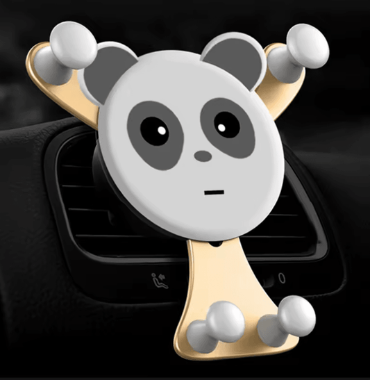 Gravity Car Phone Holder – Smile Face Air Vent Clip Mount for iPhone, Xiaomi, Samsung