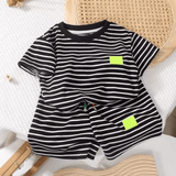 ☀️ 2Pcs Summer Outfit – Short Sleeve Tee & Shorts Set for Boys | Stylish & Comfy ☀️ 2Pcs Summer Outfit – Short Sleeve Tee & Shorts Set for Boys | Stylish & Comfy