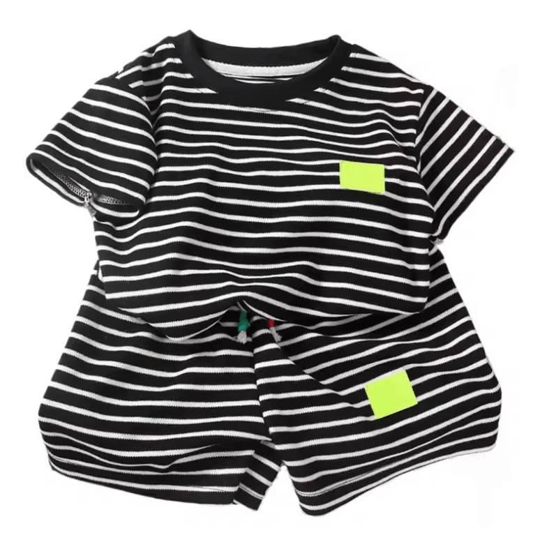 ☀️ 2Pcs Summer Outfit – Short Sleeve Tee & Shorts Set for Boys | Stylish & Comfy ☀️ 2Pcs Summer Outfit – Short Sleeve Tee & Shorts Set for Boys | Stylish & Comfy