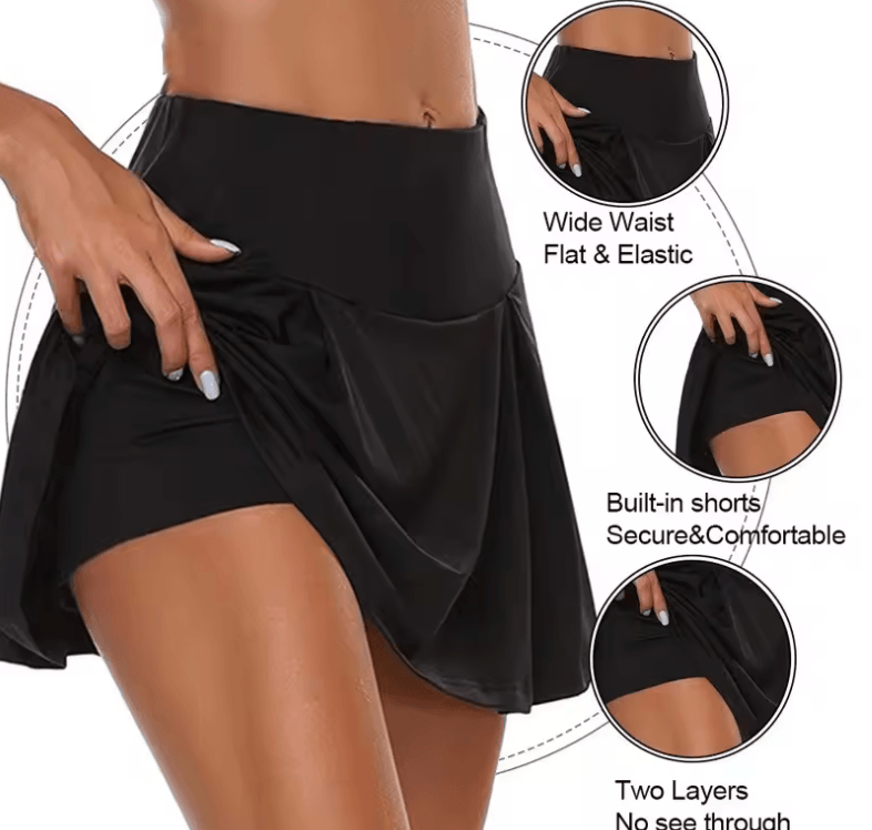 Women’s High-Waist Sports Skirt – Quick-Dry, Breathable & Stylish for Tennis, Dance & Fitness Women’s High-Waist Sports Skirt – Quick-Dry, Breathable & Stylish for Tennis, Dance & Fitness