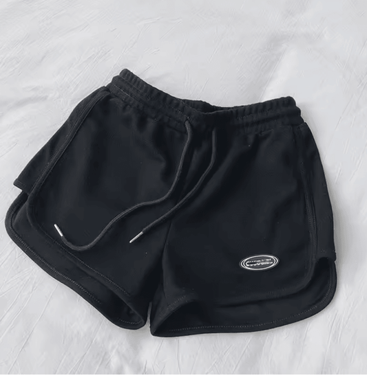 Women’s Casual Drawstring Sports Shorts – High-Waist, A-Line & Perfect for Yoga & Running