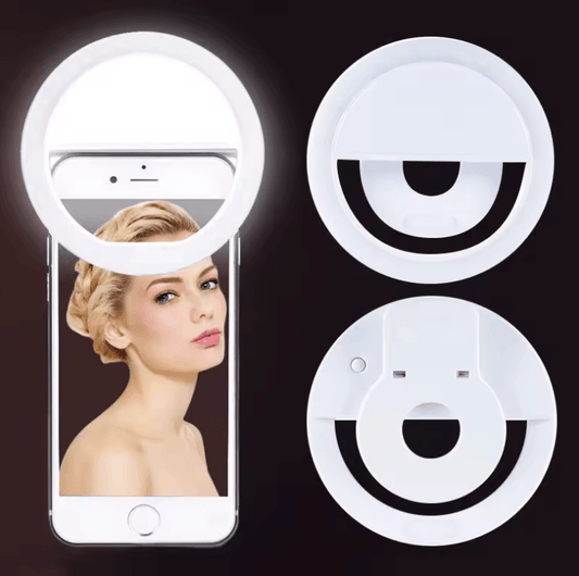 LED Light Ring with USB Phone Charger – Selfie Light for iPhone, Samsung, Xiaomi, Poco