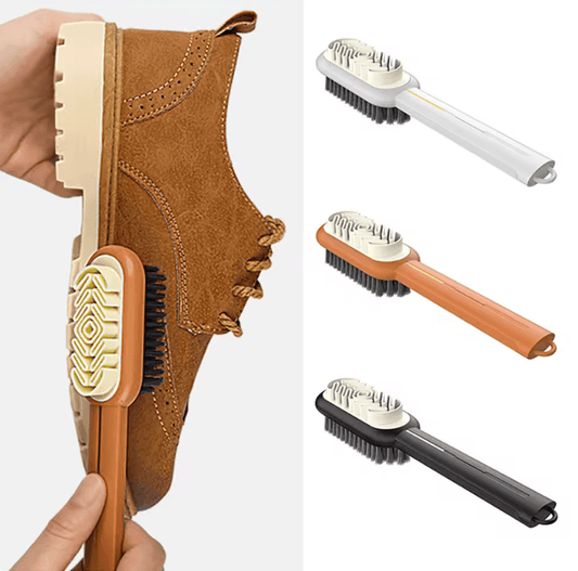 Long Handle 2-Sided Boot Cleaner – Rubber Eraser & Suede Cleaning Brush for Shoes
