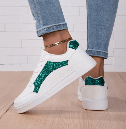 New Shiny White Shoes - Stylish & Casual Footwear for Every Occasion