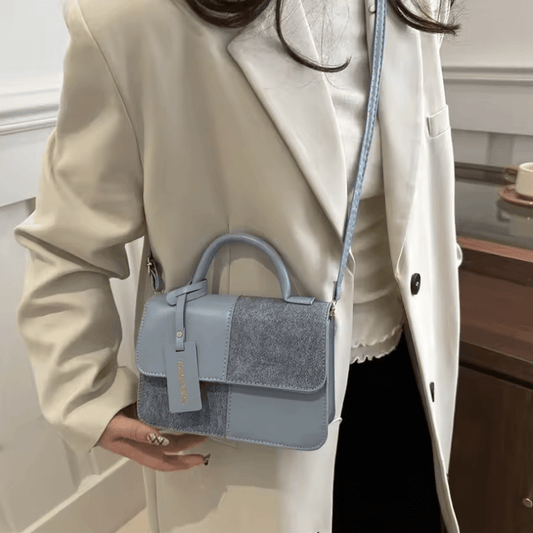 Women’s Color Block Crossbody Bag – Korean Style Fashion Shoulder Purse | Autumn Winter Casual Underarm Bag | Trendy Seasonal Must-Have