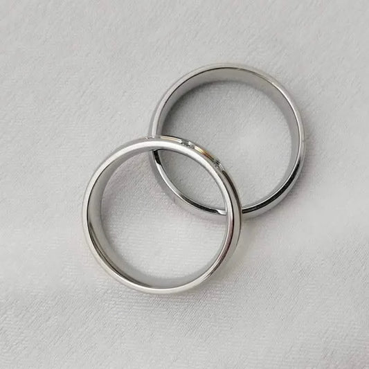 Matching Titanium Wedding Bands for Couples (Sizes 5–13)