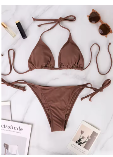 Lace-Up Thong Bikini Set – Sexy Two-Piece Swimwear for Women
