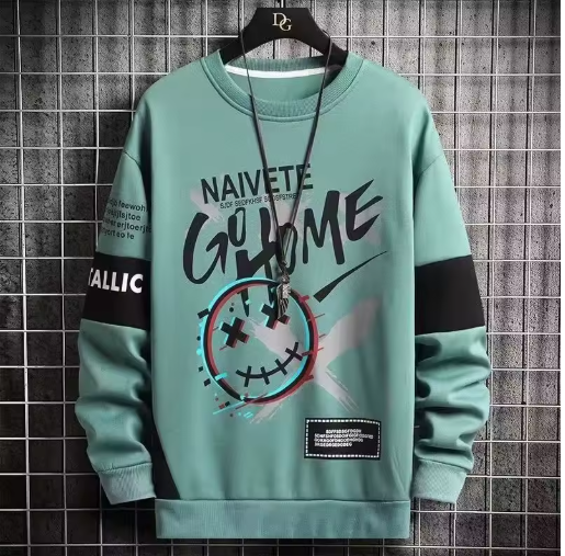 Men’s Y2K Anime Graphic Hoodie – Sport & Casual Sweatshirt