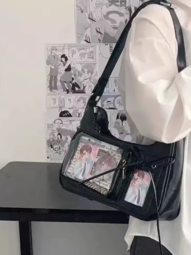 Y2K Harajuku Transparent Ita Shoulder Crossbody Bag