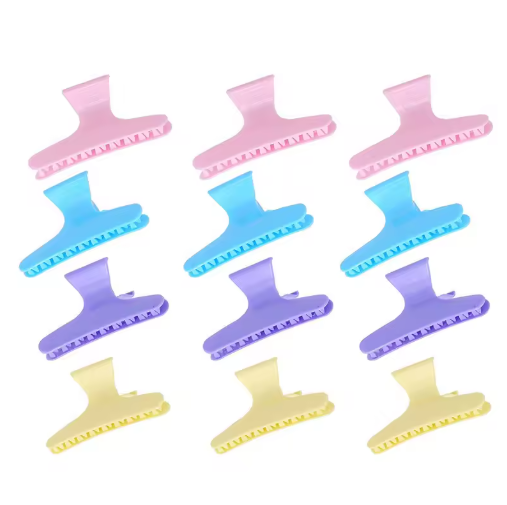 12-Piece Butterfly Hair Clips | Salon Sectioning Claw Clips