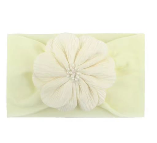 Flower Baby Headband – Soft, Elastic, 13 Colors