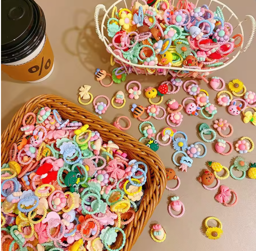 Kids Elastic Hair Ties – Durable, Gentle Hold Scrunchies