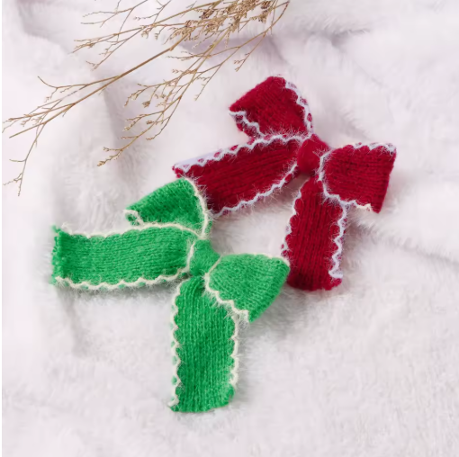 2-Pack Bow Hair Clips for Girls