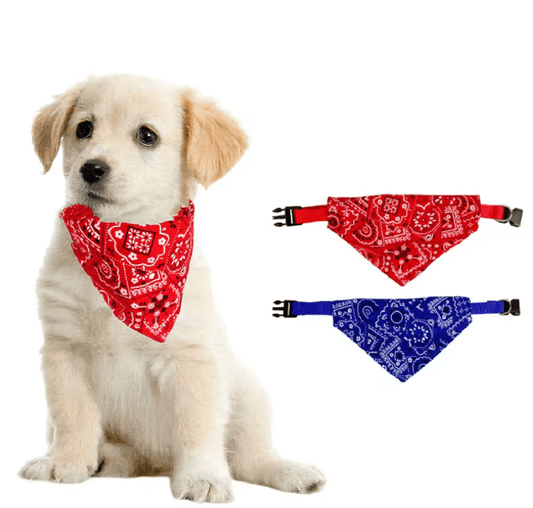 Adjustable Pet Bandana Bib – Soft Triangle Saliva Towel for Dogs, Puppies & Cats – Neck Scarf Collar for Small Pets – Cute & Comfortable Neckerchief