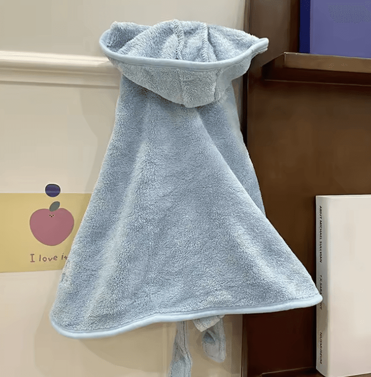 Dog Hooded Bath Towel Robe – Quick-Dry, Super Absorbent Pet Pajamas with Cute Cloak Design – Soft Dog Clothes for Puppies, Small Dogs & Cats Dog Hooded Bath Towel Robe – Quick-Dry, Super Absorbent Pet Pajamas with Cute Cloak Design – Soft Dog Clothes for Puppies, Small Dogs & Cats