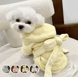 Dog Hooded Bath Towel Robe – Quick-Dry, Super Absorbent Pet Pajamas with Cute Cloak Design – Soft Dog Clothes for Puppies, Small Dogs & Cats Dog Hooded Bath Towel Robe – Quick-Dry, Super Absorbent Pet Pajamas with Cute Cloak Design – Soft Dog Clothes for Puppies, Small Dogs & Cats