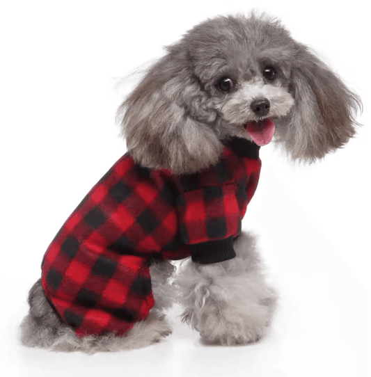 Dog Winter Coat – Reversible Plaid Pet Jacket for Small, Medium & Large Dogs – Warm Cold Weather Vest – Stylish Pet Apparel for Winter
