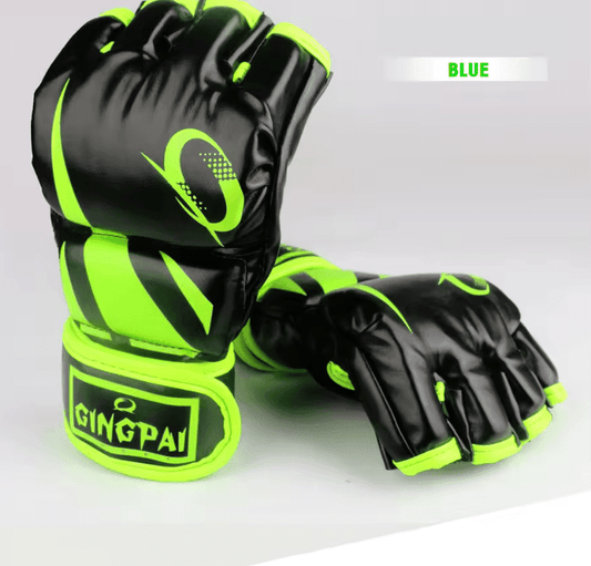 GINGPAI Men’s MMA Boxing Gloves – Half Finger Muay Thai & Sanda Training Gloves