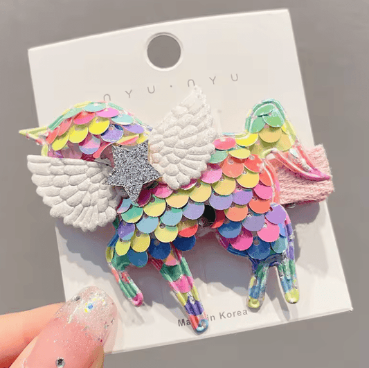 Kawaii Cartoon Unicorn Hairpins for Girls – Cute Kids Baby Hair Clips & Barrettes