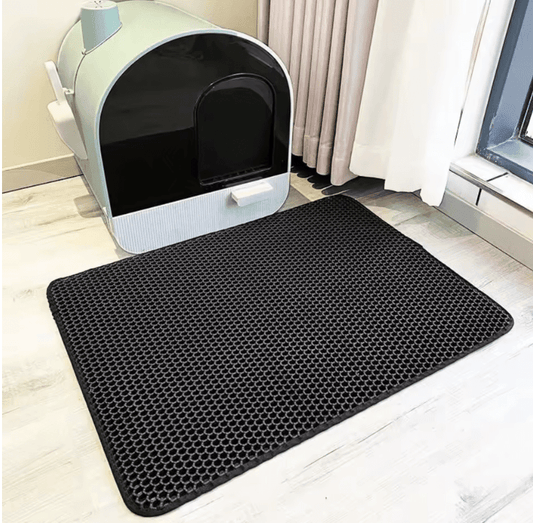 Large Size Cat Litter Mat – Waterproof Double Layer Litter Trapping Clean Pad for Cats