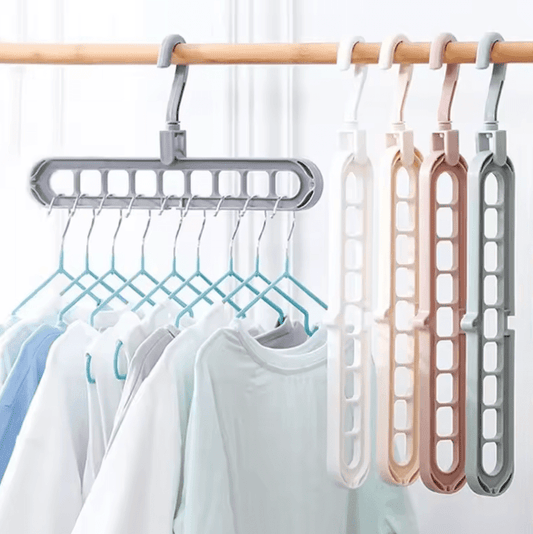 Magic Multi-Port Support Wonder Hangers – Multifunctional Plastic Clothes Drying & Storage Rack