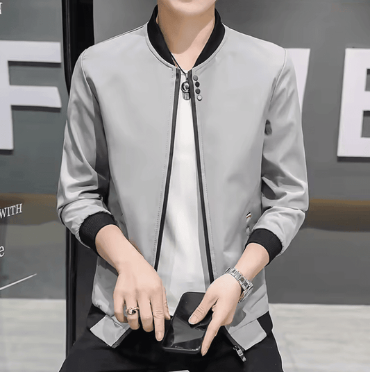 Men’s Autumn Jacket – Thin Long Sleeve Baseball Uniform Windproof Cycling Jacket | Casual Zipper Outerwear