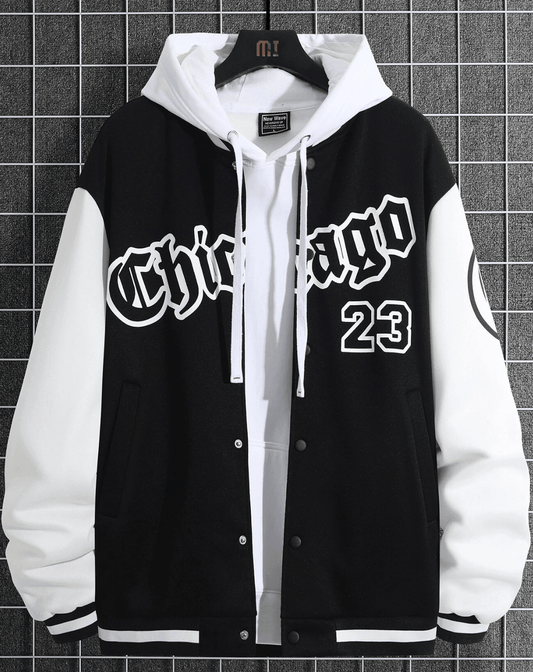 Men’s Baseball Jacket – Spring & Autumn Loose Fit American Style Casual Coat