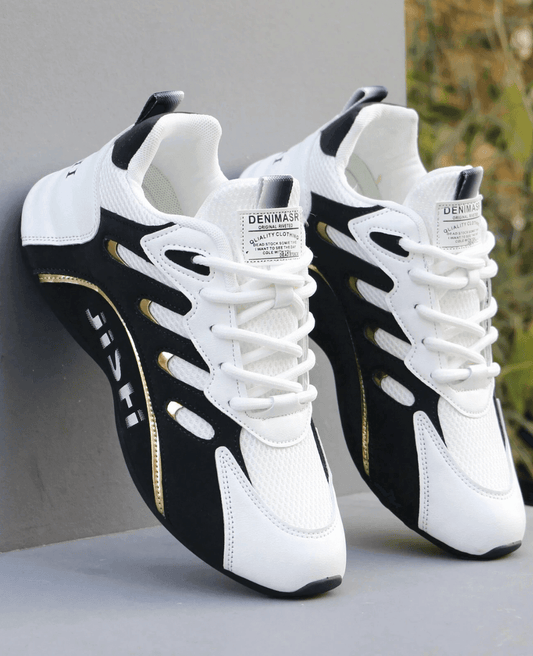 Men’s Breathable Mesh Running Shoes – Lightweight Lace-Up Sneakers for Spring & Summer