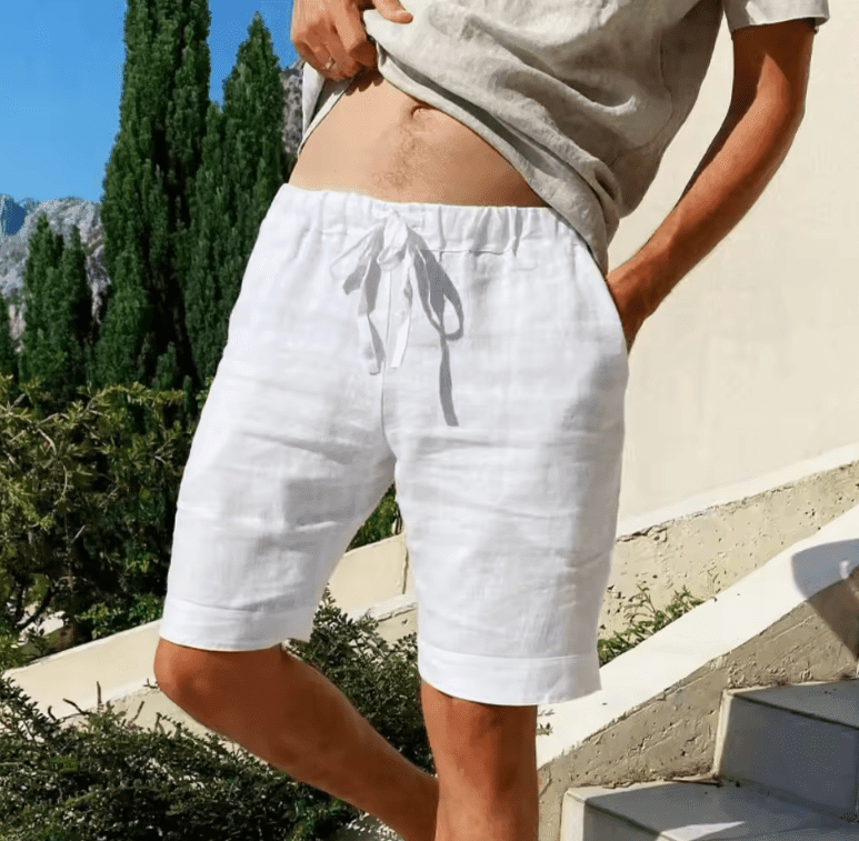 Men’s Cotton Linen Shorts – Breathable, Loose-Fit Beach & Streetwear Pants Men’s Cotton Linen Shorts – Breathable, Loose-Fit Beach & Streetwear Pants