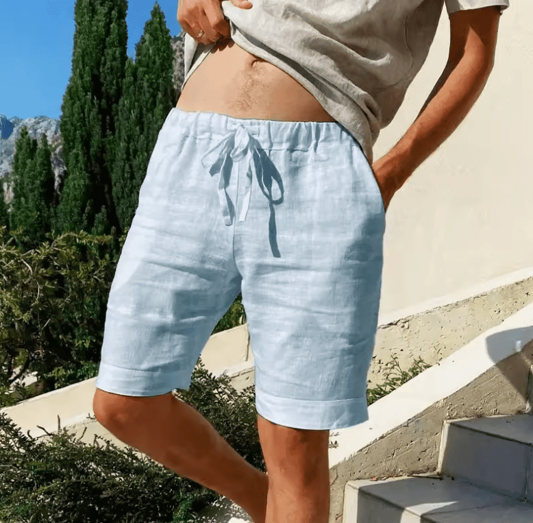 Men’s Cotton Linen Shorts – Breathable, Loose-Fit Beach & Streetwear Pants Men’s Cotton Linen Shorts – Breathable, Loose-Fit Beach & Streetwear Pants