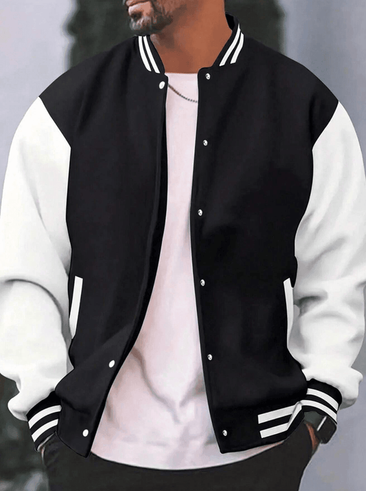 Men’s Fleece-Lined Training Sweatshirt – Casual Running Zip-Up Cardigan | Slim Fit Baseball Jacket Style | Cross-Border Edition