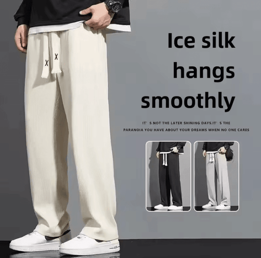 Men’s Loose-Fit Drape Sweatpants – Lightweight & Fast-Dry Casual Trousers