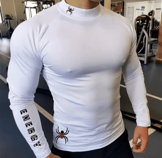 Men’s Running Long Sleeve Compression T-Shirt – Quick-Dry, Breathable Gym & Sports Top