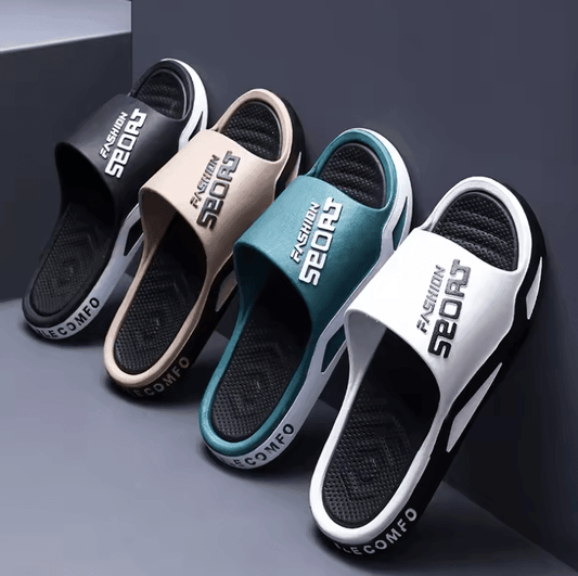 Men’s Summer Flip Flops – Trendy Non-Slip Open Toe Slippers for Beach, Bathroom & Outdoor