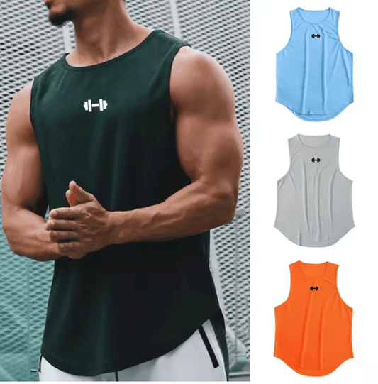 Men’s Summer Running Vest – Quick-Drying Gym Tank Top for Fitness & Bodybuilding