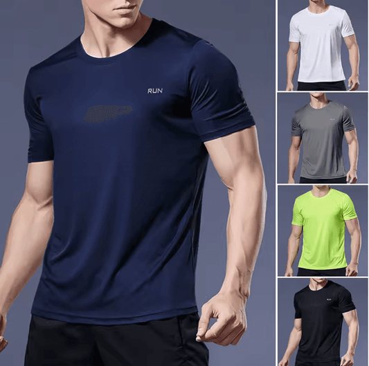 Men’s Summer Sport T-Shirt – Quick-Dry Running & Bodybuilding Short Sleeve Fitness Top