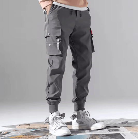 Men’s Trendy Multi-Pocket Cargo Pants – Loose Fit & Outdoor Ready