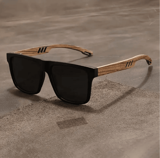 New Classic Square Sunglasses – Retro UV400 Eyewear for Men & Women, Imitation Wood Grain Mirror Glasses