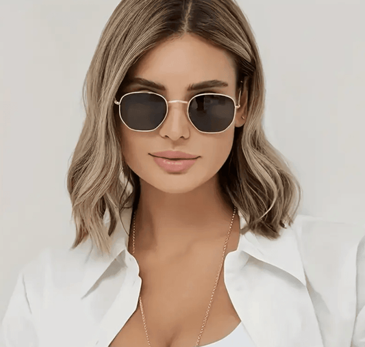 New Fashion Square Sunglasses – Retro UV400 Metal Shades for Women & Men